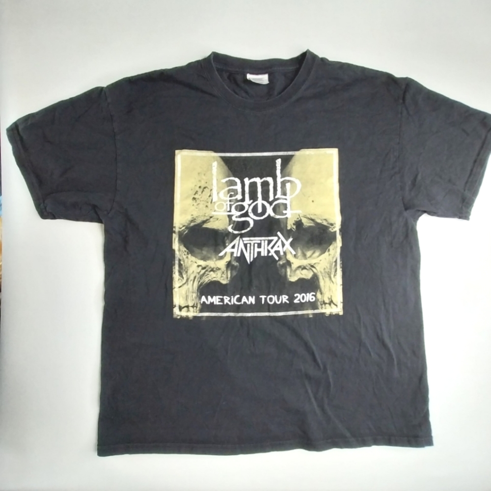 Lamb Of God Anthrax American Tour 2016 Adult XL Skulls Shirt